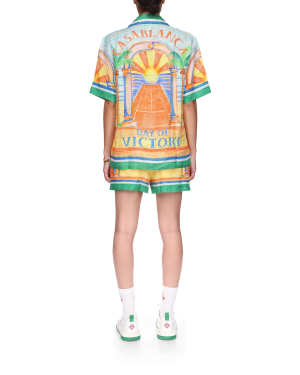 Day of Victory Short Sleeve Linen Shirt