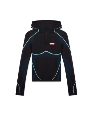 Seamless Hooded Long Sleeve Top