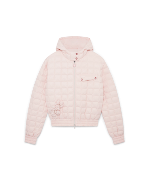 Nylon Quilted Hooded Jacket