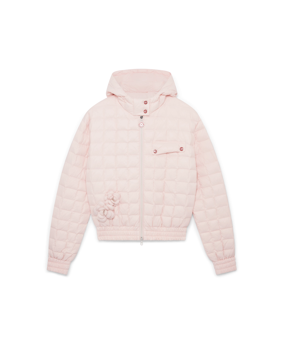 Nylon Quilted Hooded Jacket