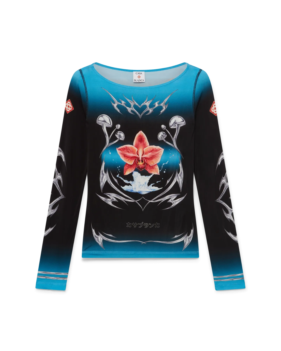 Blades Slinky Jersey Long Sleeve Top