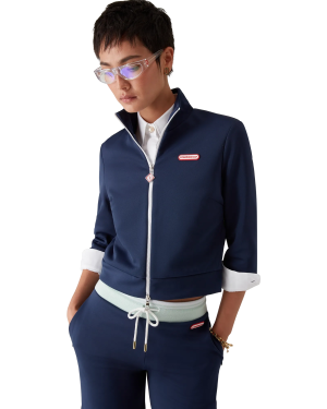 Tricot Cropped Track Jacket