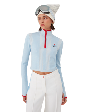 Ski Merino Base Layer Crop Top