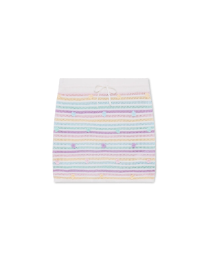 Flower Stripe Cotton Crochet Skirt