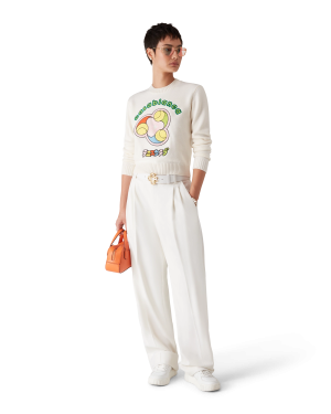 Tennis Ball Merino Knit Crew Neck