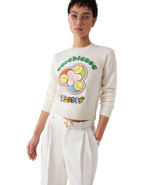 Tennis Ball Merino Knit Crew Neck