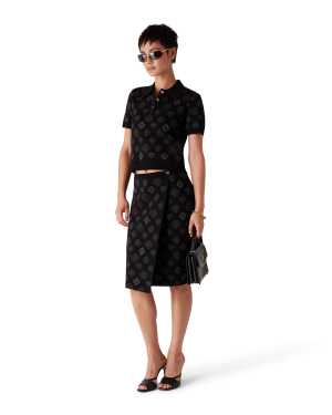 Monogram Jacquard Skirt