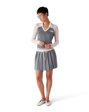 Merino Knit Tennis Skirt