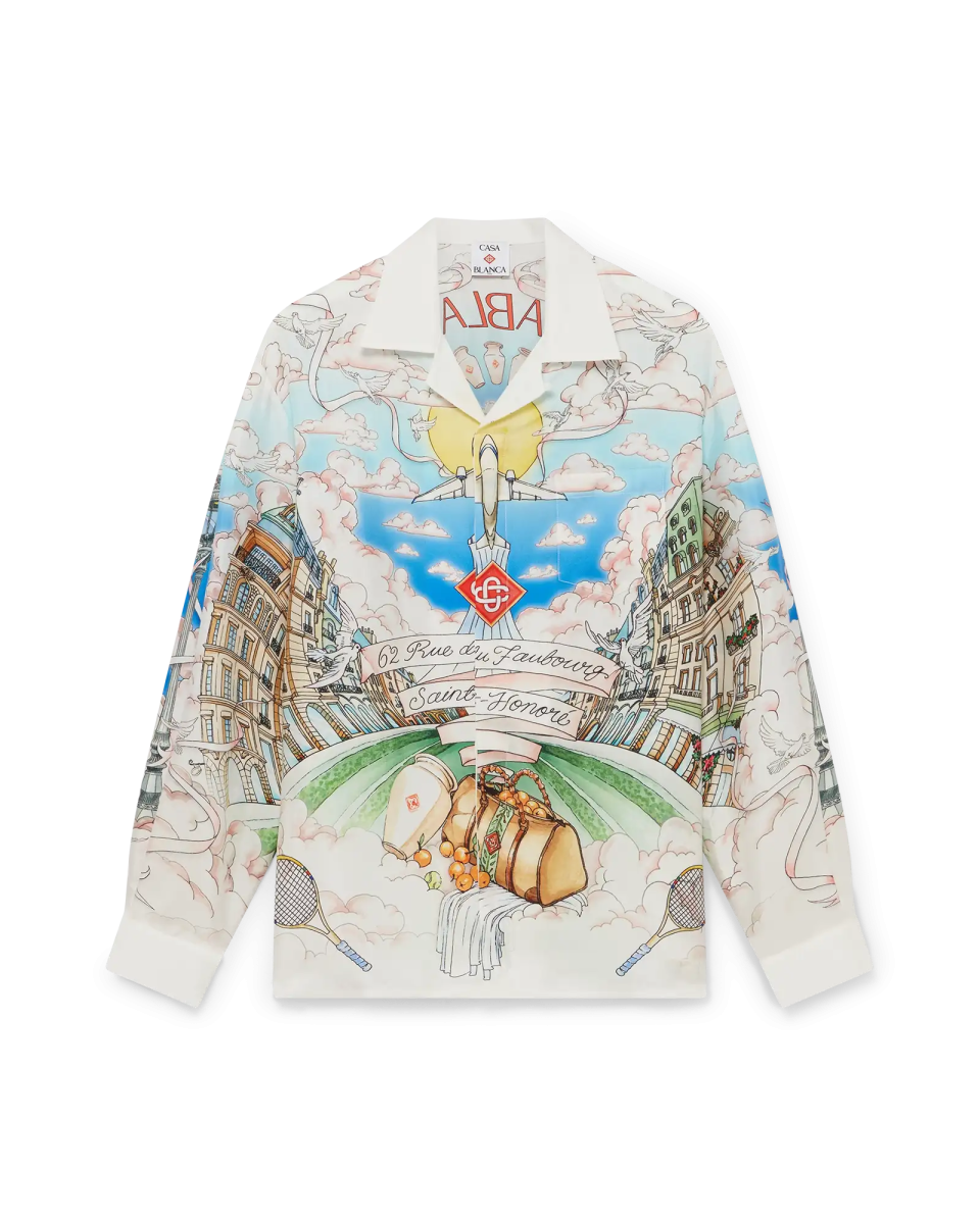 Paris Store Classic Long Sleeve Silk Shirt