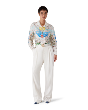 Paris Store Classic Long Sleeve Silk Shirt