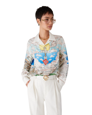 Paris Store Classic Long Sleeve Silk Shirt