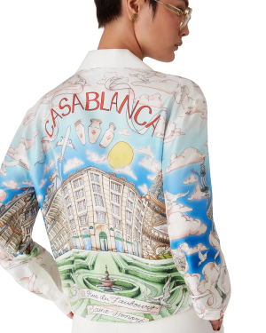 Paris Store Classic Long Sleeve Silk Shirt