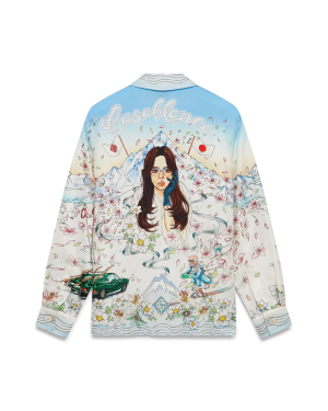 L’Hiver Fleuri Long Sleeve Silk Twill Shirt