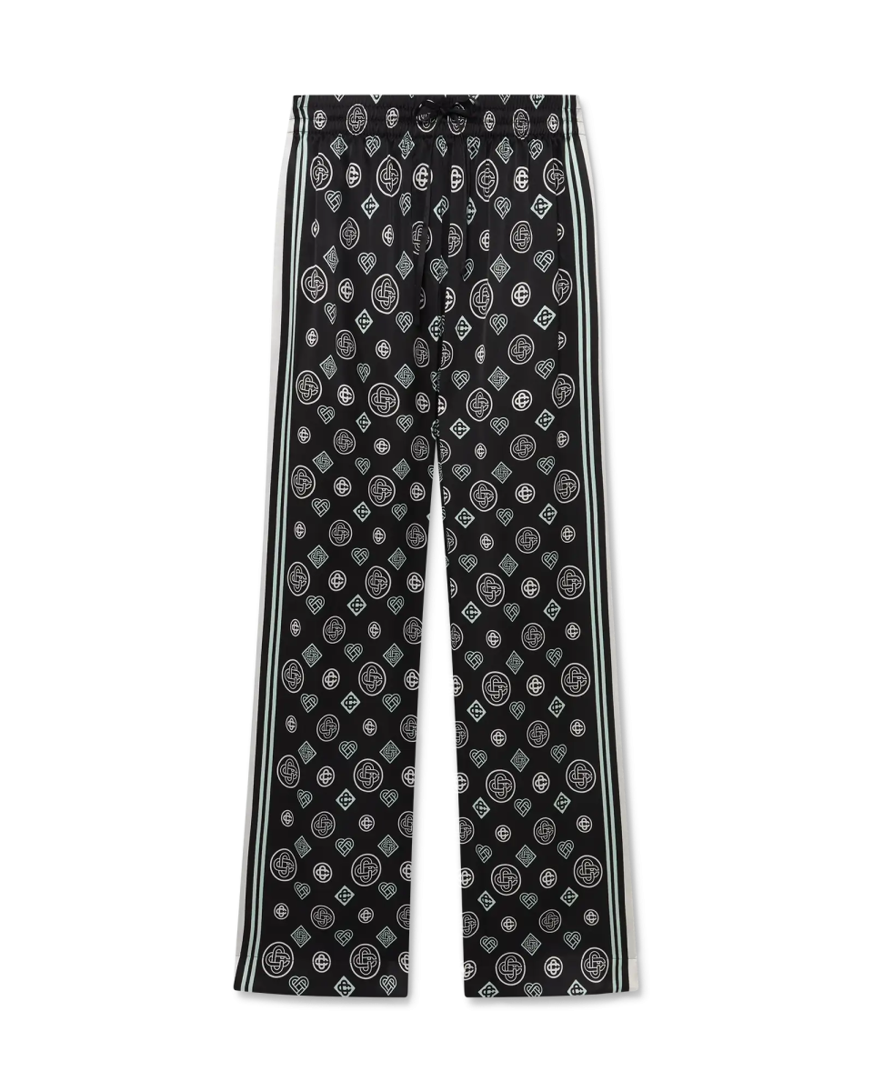 Monogram Pyjama Silk Satin Trousers