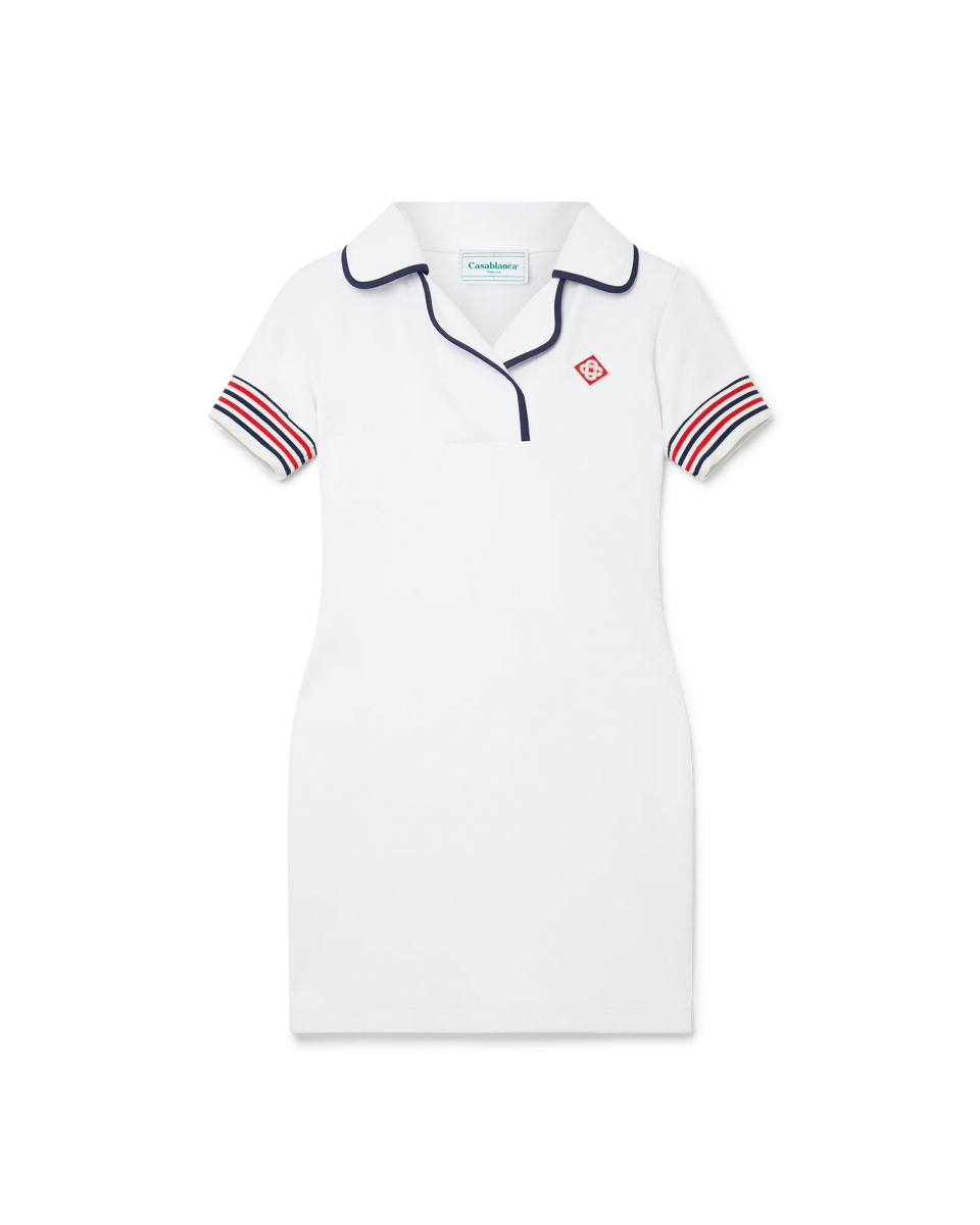 Bound Collar Polo Dress