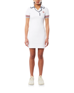 Bound Collar Polo Dress