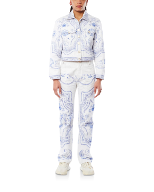 Plat A Dessert Classic Printed Denim Jacket