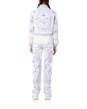 Plat A Dessert Classic Printed Denim Jacket