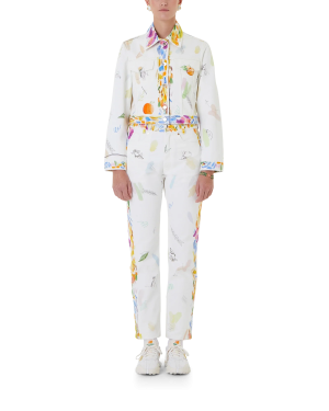 Work In Progress Classic Printed Denim Jacket