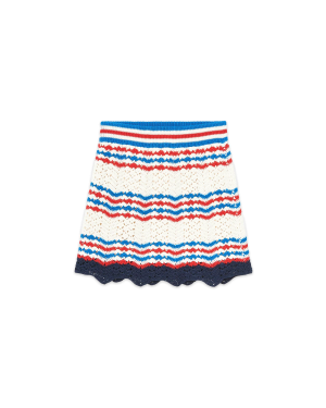 Crochet Chevron A-Line Skirt