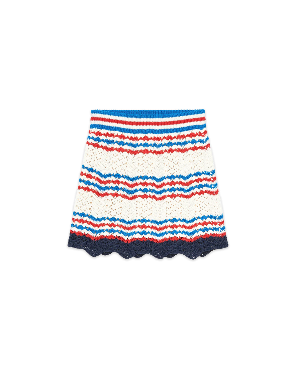 Crochet Chevron A-Line Skirt