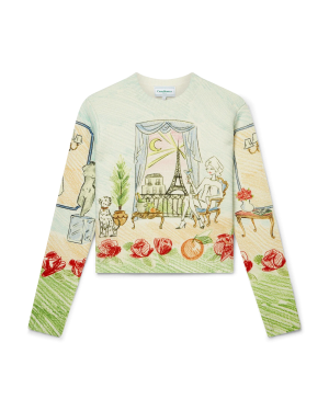 L’Appartement De Reve Printed Crew Neck Jumper