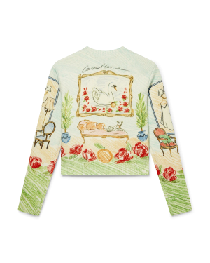 L’Appartement De Reve Printed Crew Neck Jumper