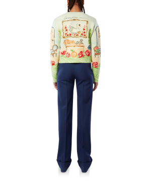 L’Appartement De Reve Printed Crew Neck Jumper