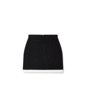 Curved Hem Mini Skirt