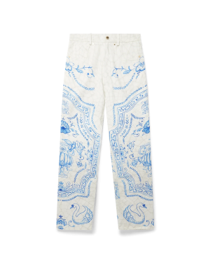 Plat A Dessert Printed Straight Leg Jeans
