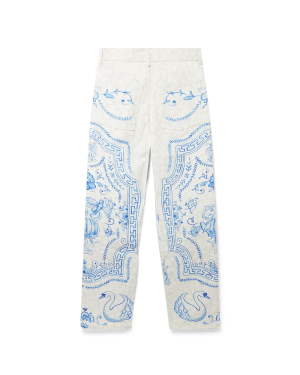 Plat A Dessert Printed Straight Leg Jeans