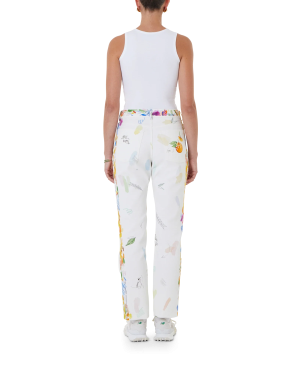 Work In Progress Printed Straight Leg Jeans