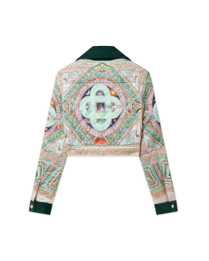 Le Labyrinthe Quilted Cropped Jacket