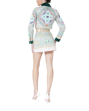 Le Labyrinthe Quilted Cropped Jacket