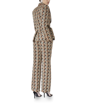 Heart Jacquard Single Breasted Jacket