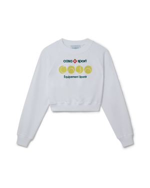 Casa Sport Tennis Balls Cropped Sweatshirt
