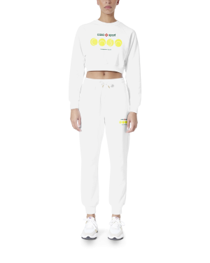 Casa Sport Tennis Balls Cropped Sweatshirt