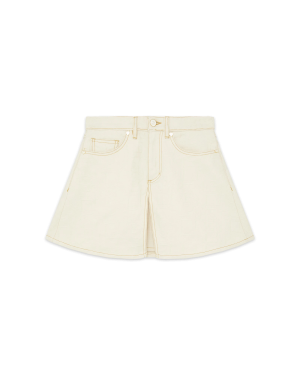 Monogram Denim Skirt