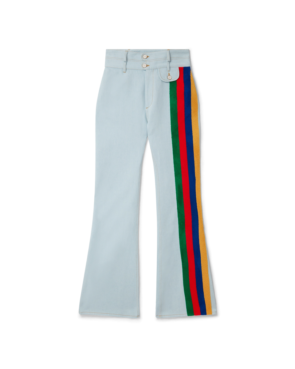 Rainbow Embroidery Jeans
