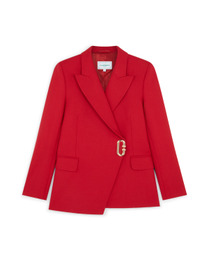 Asymmetric Double Breasted Jacket