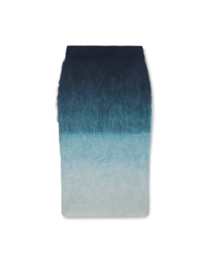 Gradient Mohair Skirt