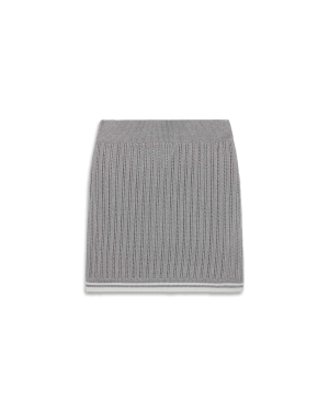 Silver Knit Skirt