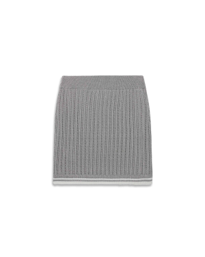 Silver Knit Skirt