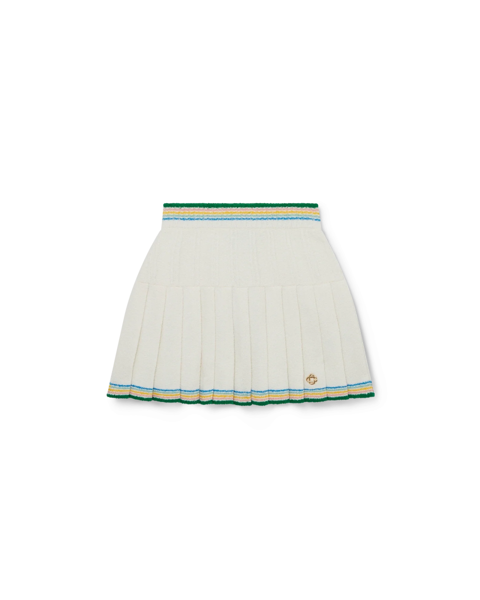 Boucle Pleated Skirt