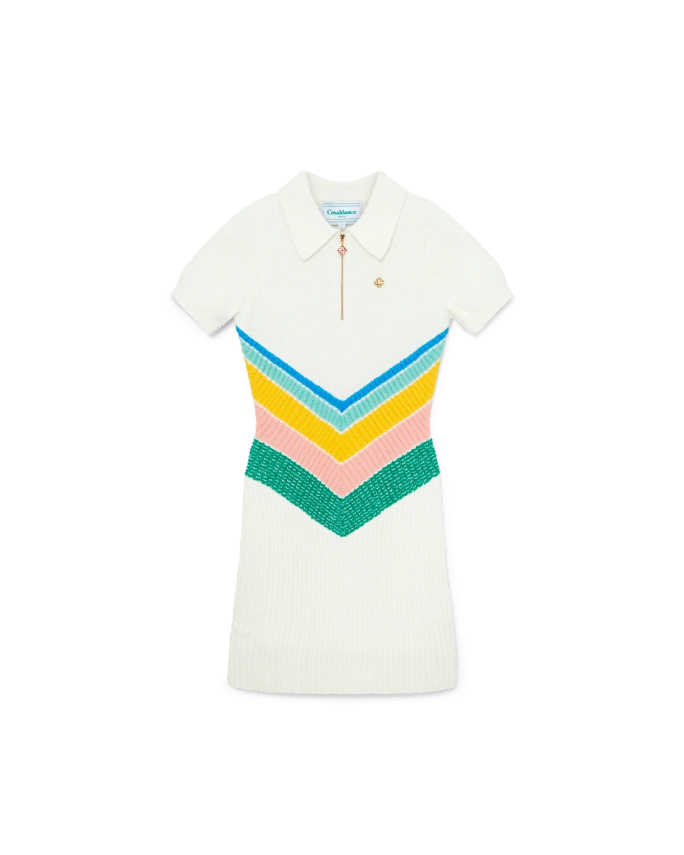 Boucle Chevron Dress