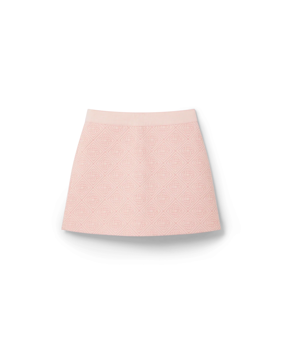 Monogram Quilted Skirt