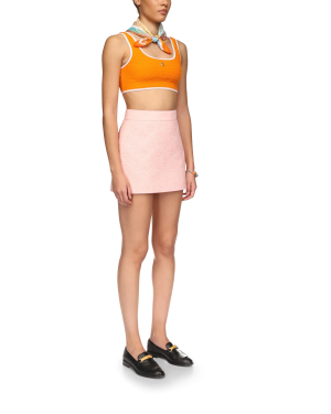 Monogram Quilted Skirt