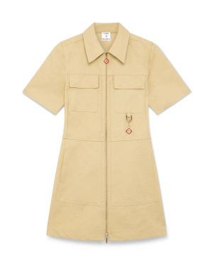 Cotton Monogram Jacquard Dress