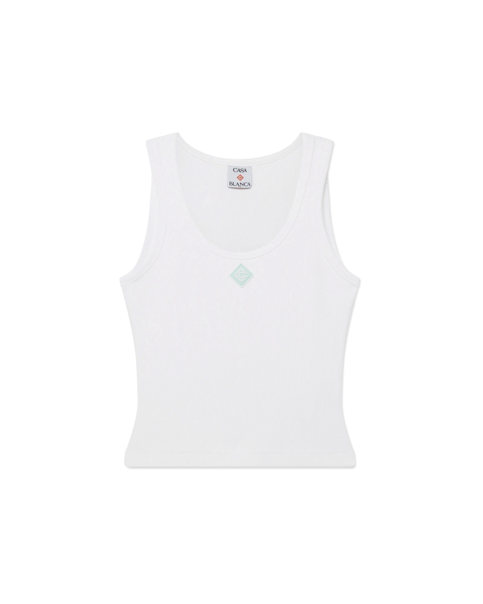 Ribbed Jersey Tank Top