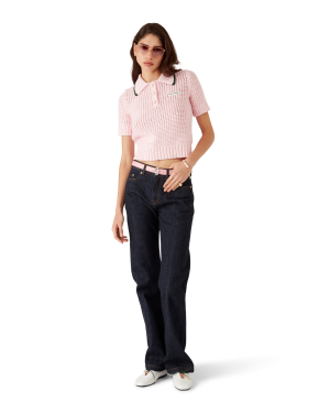 Cotton Mouliné Polo Shirt